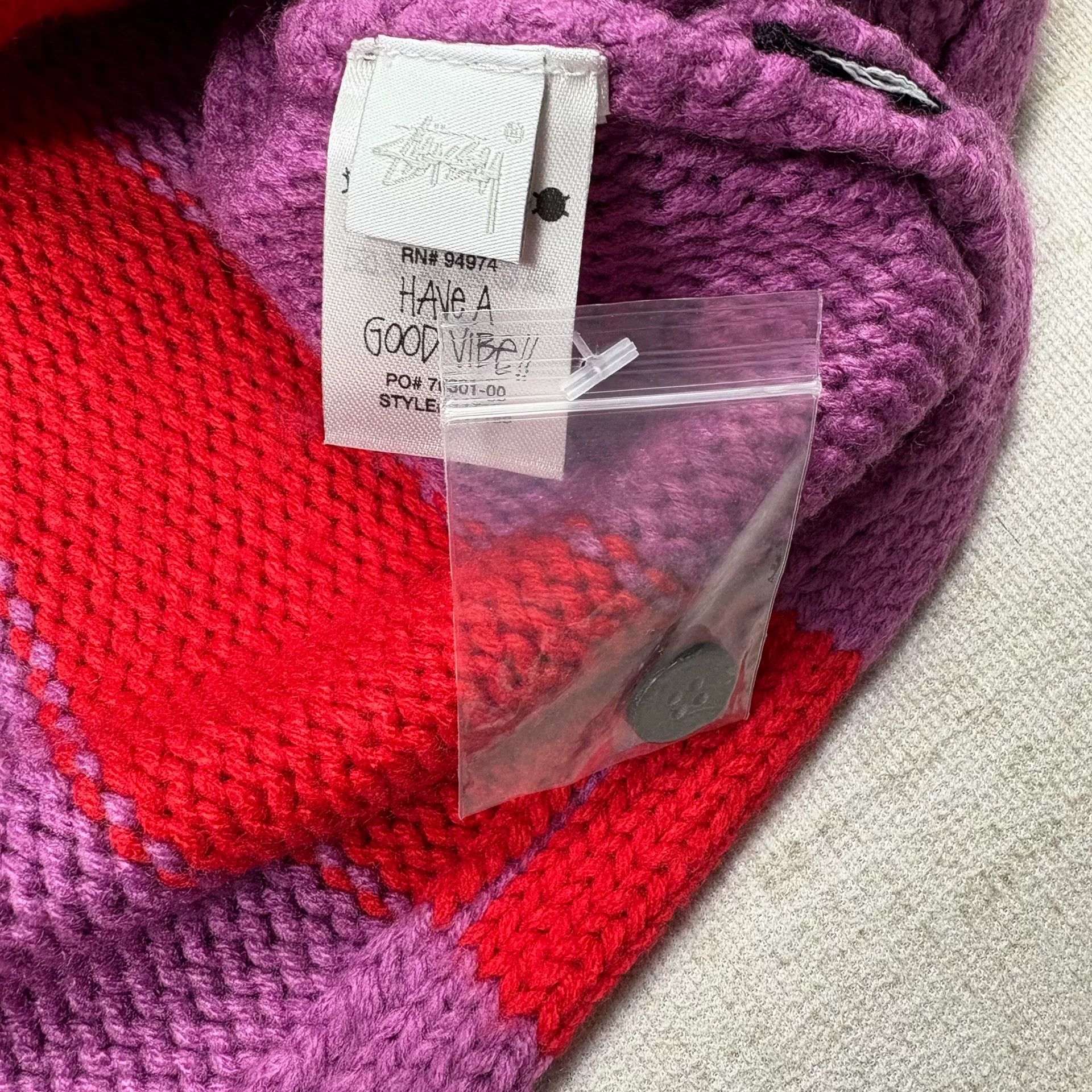 Stussy Stussy FW23 Stripe Brushed Cardigan Size US L / EU 52-54 / 3 - 4 Thumbnail
