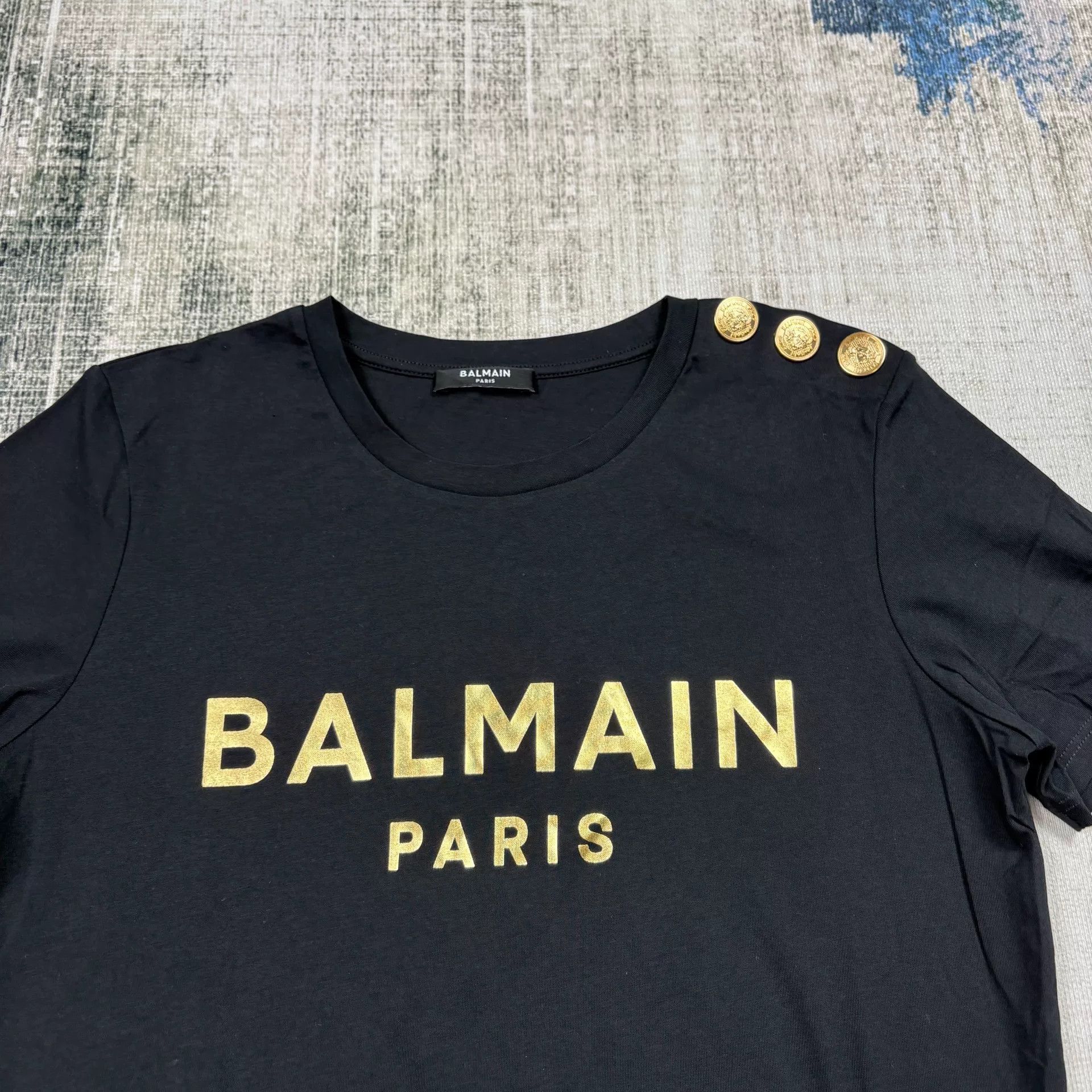 Balmain BALMAIN SS22 Logo Women's T-Shirt Size S / US 4 / IT 40 - 4 Thumbnail