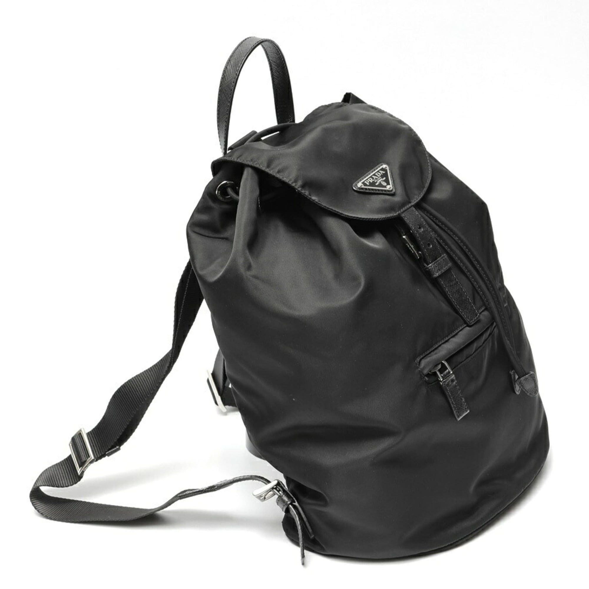 Prada Prada Backpack 1BZ032 in Nylon and Saffiano Leather, Black Size ONE SIZE - 2 Thumbnail