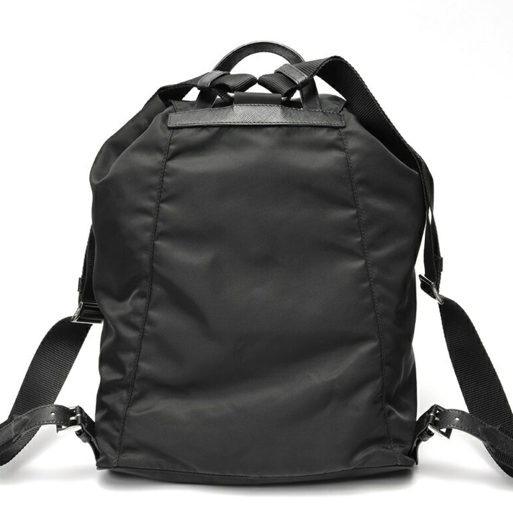 Prada Prada Backpack 1BZ032 in Nylon and Saffiano Leather, Black Size ONE SIZE - 3 Thumbnail
