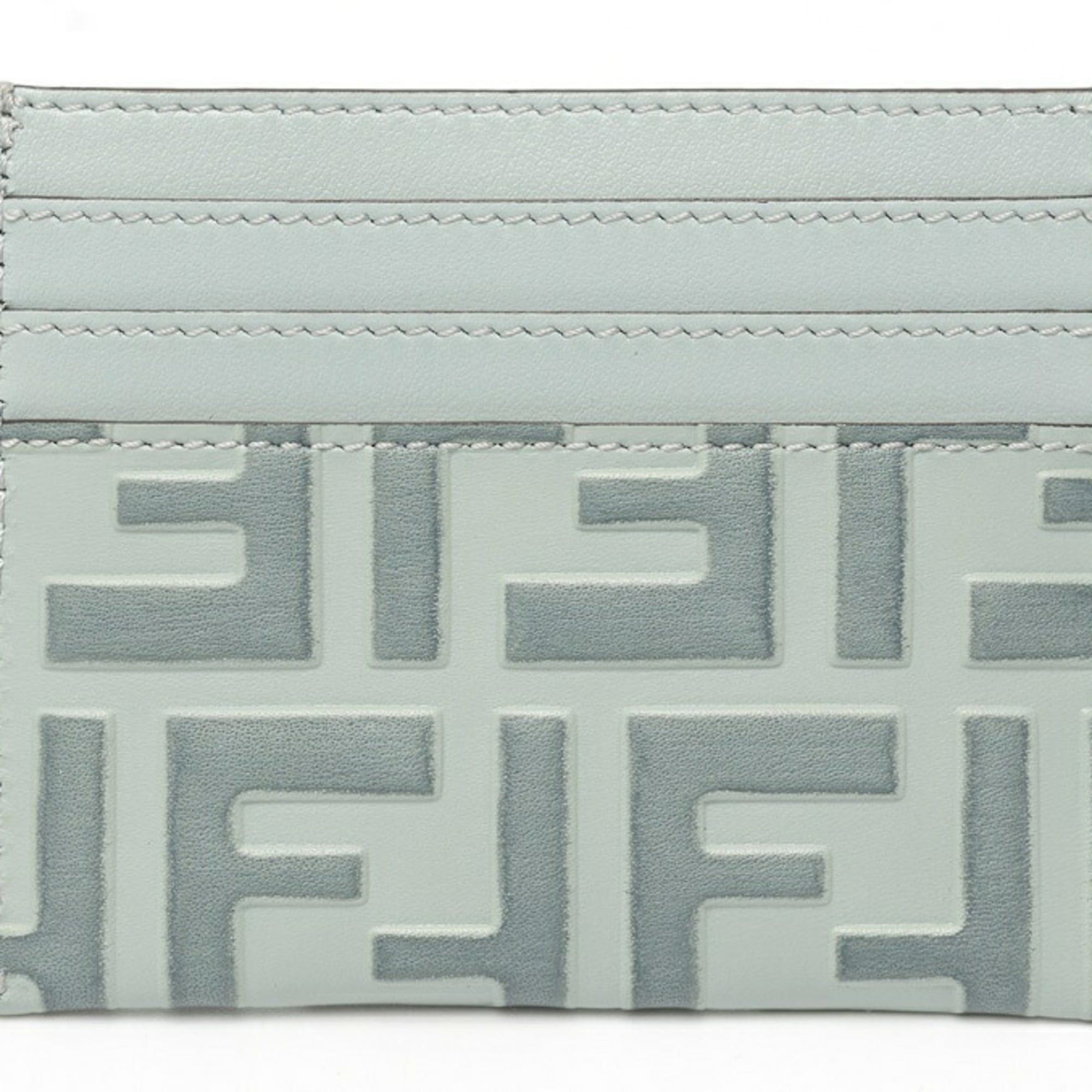 Fendi Fendi FF Diamond Card Case 8M0445 Leather Blue-Gray Size ONE SIZE - 2 Thumbnail