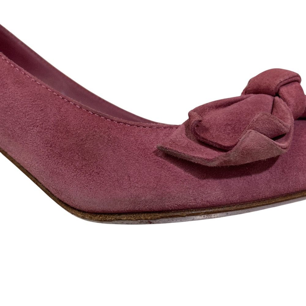 Salvatore Ferragamo Salvatore Ferragamo Salvatore Ferragamo Suede Ribbon Pointed Toe Pumps Leather Shoes DUTY FREE for USA Size ONE SIZE - 10 Thumbnail