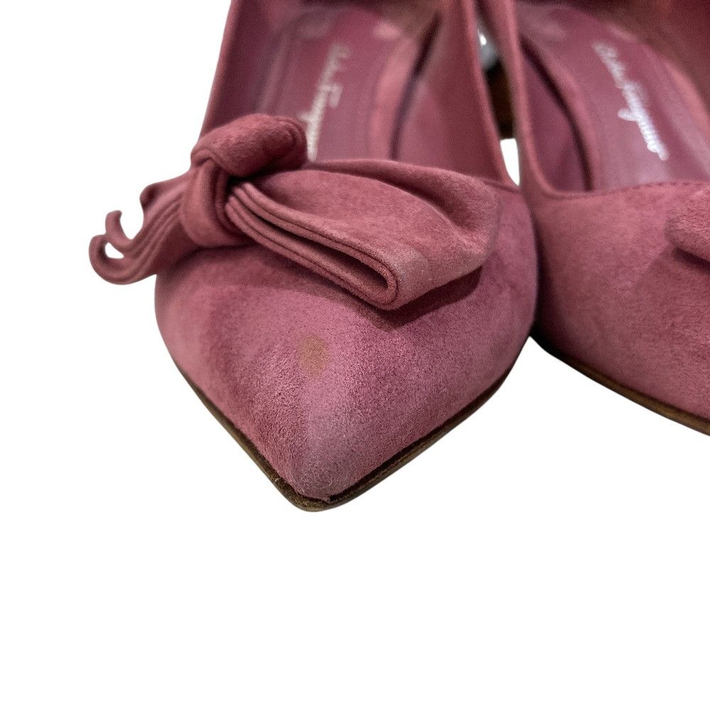 Salvatore Ferragamo Salvatore Ferragamo Salvatore Ferragamo Suede Ribbon Pointed Toe Pumps Leather Shoes DUTY FREE for USA Size ONE SIZE - 5 Thumbnail