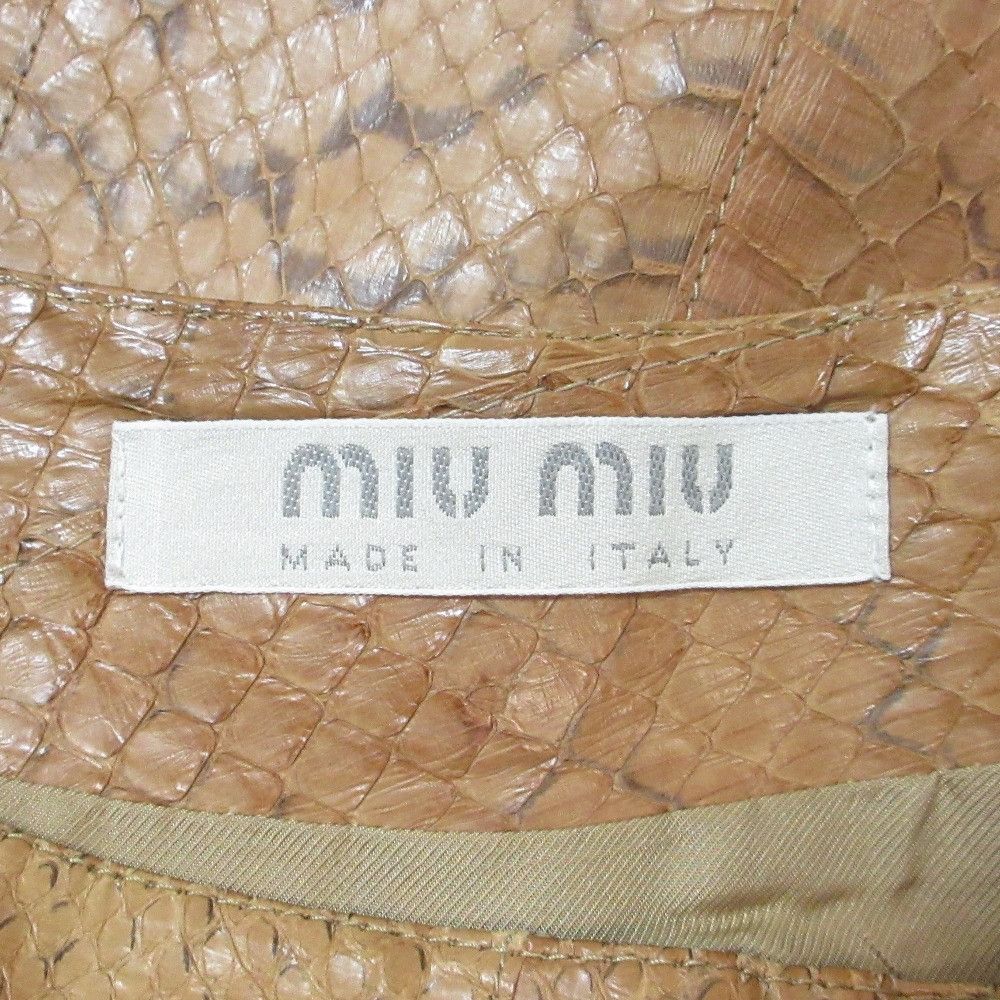 Miu Miu Miu Miu Miu Miu Python Leather Skirt Leather Skirts DUTY FREE for USA Size ONE SIZE - 6 Thumbnail