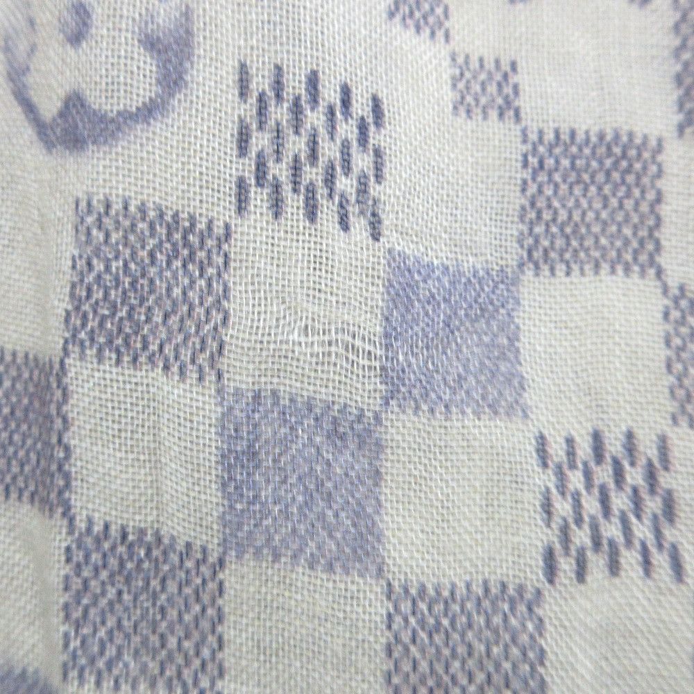Louis Vuitton Louis Vuitton Louis Vuitton Etole Alize Damier Azur Stole Textile Shawl DUTY FREE for USA Size ONE SIZE - 12 Thumbnail