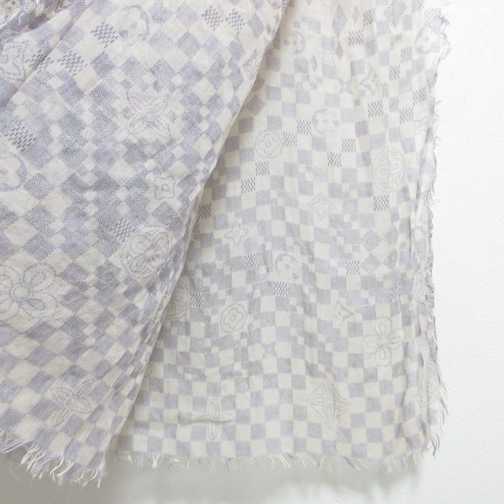 Louis Vuitton Louis Vuitton Louis Vuitton Etole Alize Damier Azur Stole Textile Shawl DUTY FREE for USA Size ONE SIZE - 6 Thumbnail