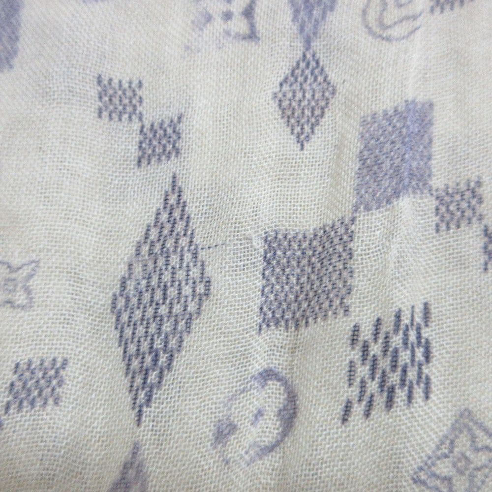 Louis Vuitton Louis Vuitton Louis Vuitton Etole Alize Damier Azur Stole Textile Shawl DUTY FREE for USA Size ONE SIZE - 10 Thumbnail