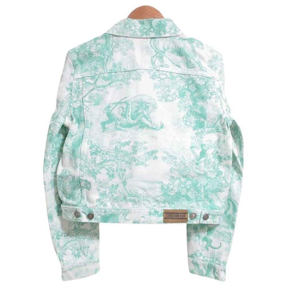 Dior Dior Christian Dior Toile de Jouy Denim Jacket Textile Outerwear 442V11A3395 DUTY FREE for USA Size ONE SIZE - 2 Thumbnail