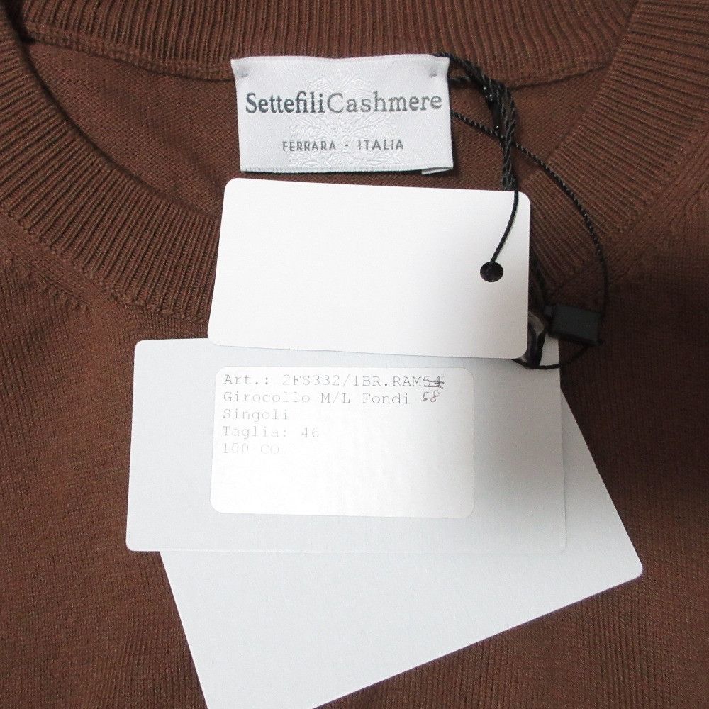 Other Other Settefili Cashmere High Gauge Cotton Knit Textile Tops DUTY FREE for USA Size ONE SIZE - 6 Thumbnail