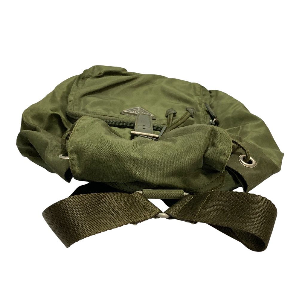 Prada Prada Prada Triangle Logo Plate Nylon Backpack Textile Backpack DUTY FREE for USA Size ONE SIZE - 5 Thumbnail