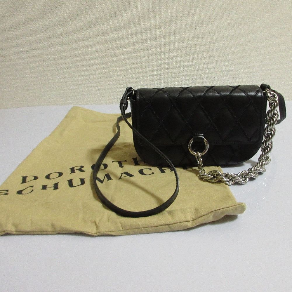 Other Other DOROTHEE SCHUMACHER Quilted Leather Shoulder Bag Leather Shoulder Bag DUTY FREE for USA Size ONE SIZE - 16 Thumbnail