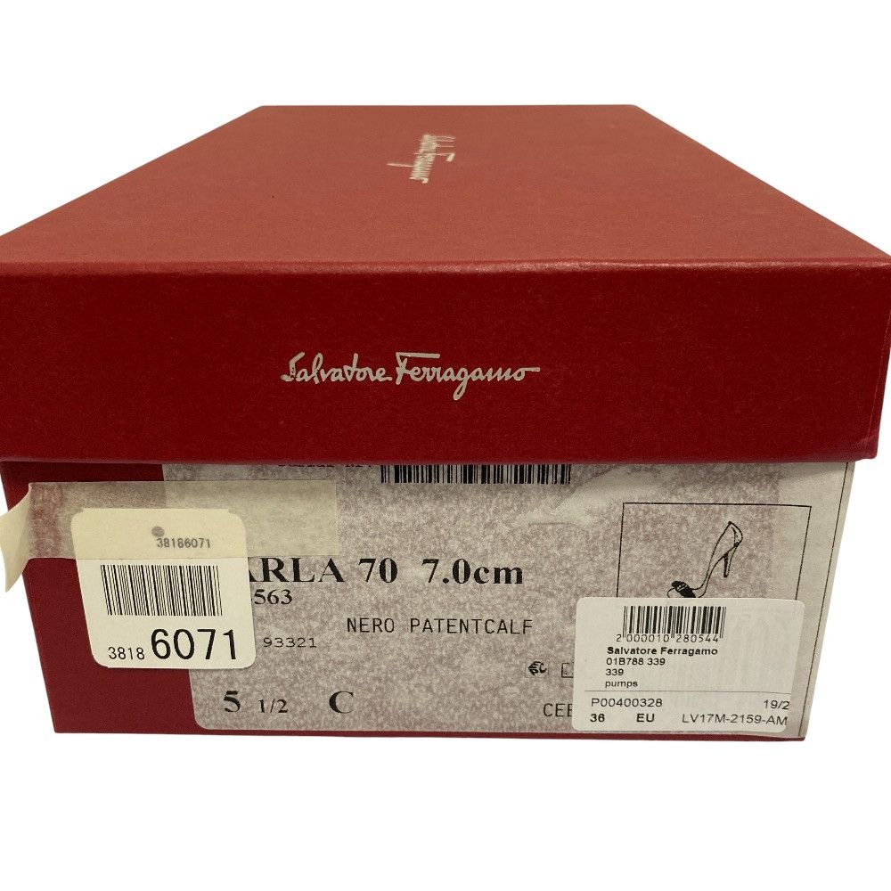 Salvatore Ferragamo Salvatore Ferragamo Salvatore Ferragamo Vara Ribbon Patent Pumps Leather Shoes DUTY FREE for USA Size ONE SIZE - 15 Thumbnail