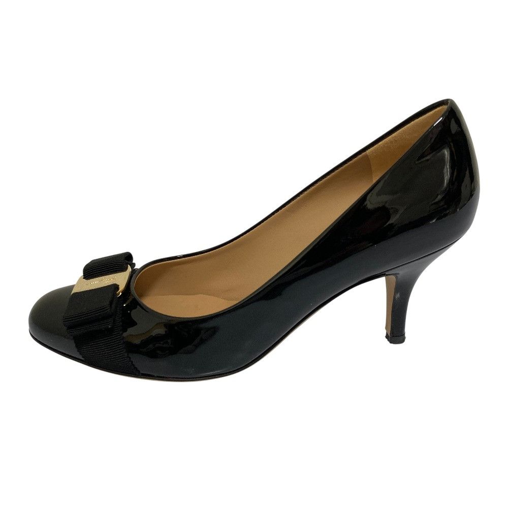 Salvatore Ferragamo Salvatore Ferragamo Salvatore Ferragamo Vara Ribbon Patent Pumps Leather Shoes DUTY FREE for USA Size ONE SIZE - 3 Thumbnail