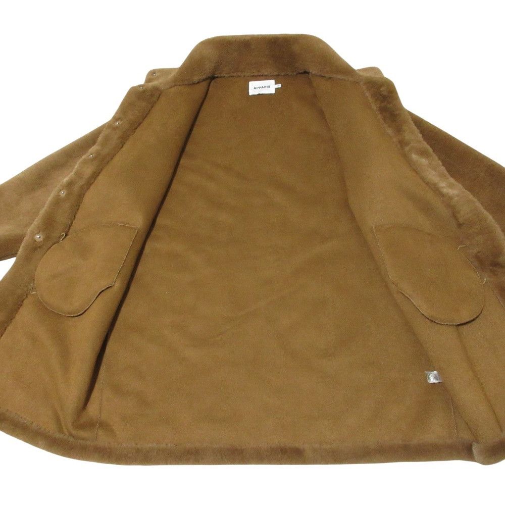 Other Other Apparis Stand Collar Faux Fur Coat Fur Outerwear DUTY FREE for USA Size ONE SIZE - 9 Thumbnail