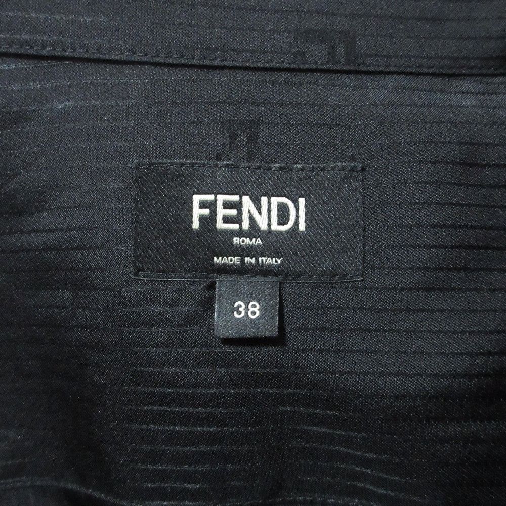 Fendi Fendi Fendi Shadow Stripe FF Pattern Shirt Textile Dress Shirt FS0585 DUTY FREE for USA Size ONE SIZE - 6 Thumbnail