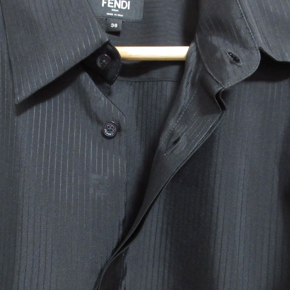 Fendi Fendi Fendi Shadow Stripe FF Pattern Shirt Textile Dress Shirt FS0585 DUTY FREE for USA Size ONE SIZE - 5 Thumbnail