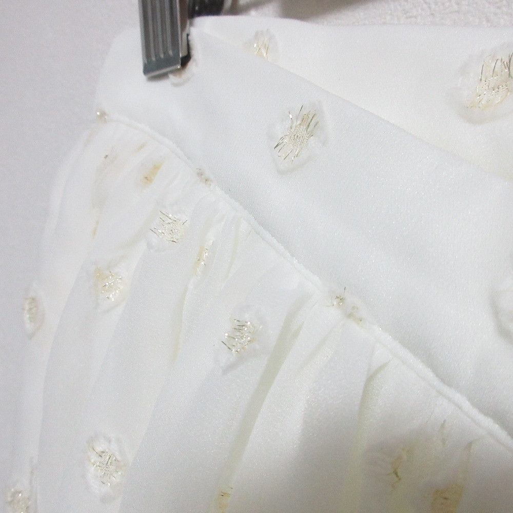 Other Other T-mat Masaki-Paris Dot Jacquard Flare Skirt Textile Skirts DUTY FREE for USA Size ONE SIZE - 3 Thumbnail