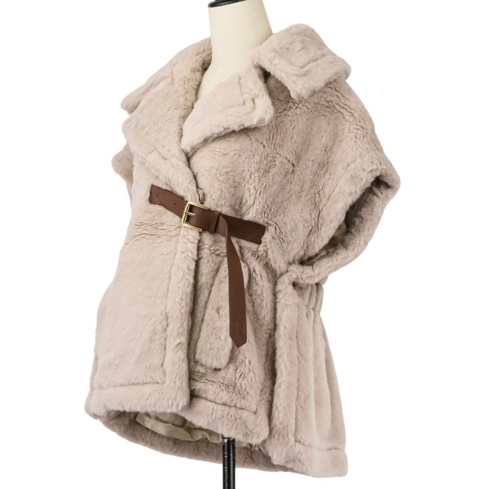 Max Mara Max Mara Max Mara NEWABAVO1 Alpaca Cape Coat Fur Outerwear NEWABAVO1 DUTY FREE for USA Size ONE SIZE - 2 Thumbnail
