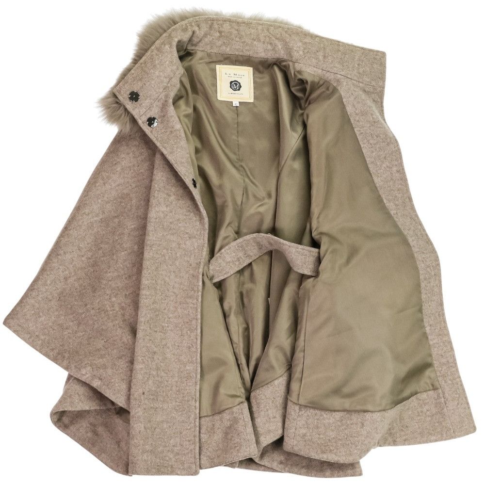 Other Other La MODE Fox Fur Wool Poncho Coat Textile Outerwear DUTY FREE for USA Size ONE SIZE - 7 Thumbnail