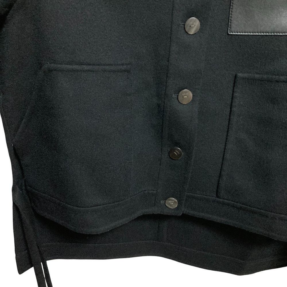 Loewe Loewe Loewe Anagram Logo Pocket Wool Cashmere Shirt Jacket Textile Outerwear S359Y02XAB DUTY FREE for USA Size ONE SIZE - 6 Thumbnail