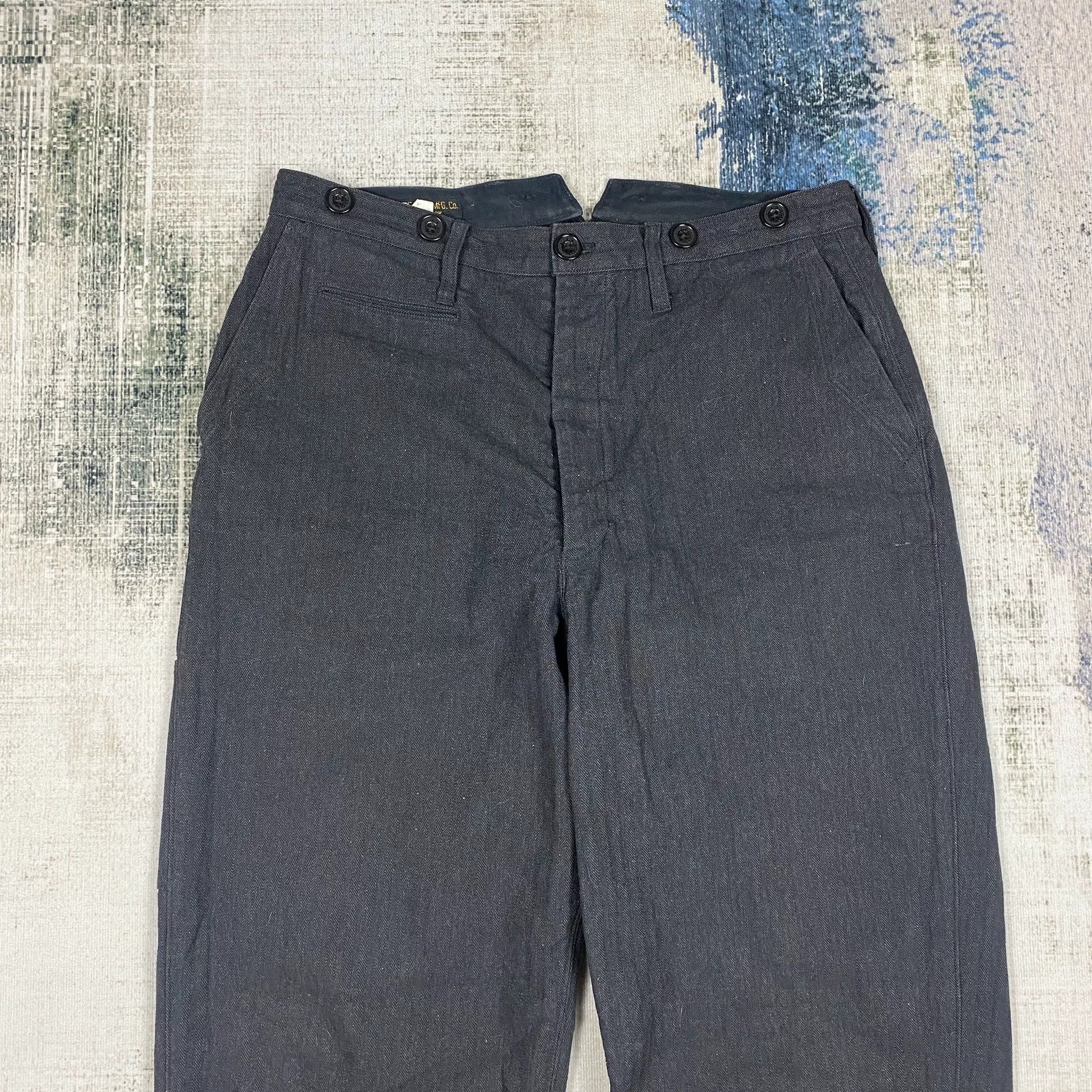 Freewheelers FREEWHEELERS Herringbone Casual Pants Size US 34 / EU 50 - 2 Thumbnail