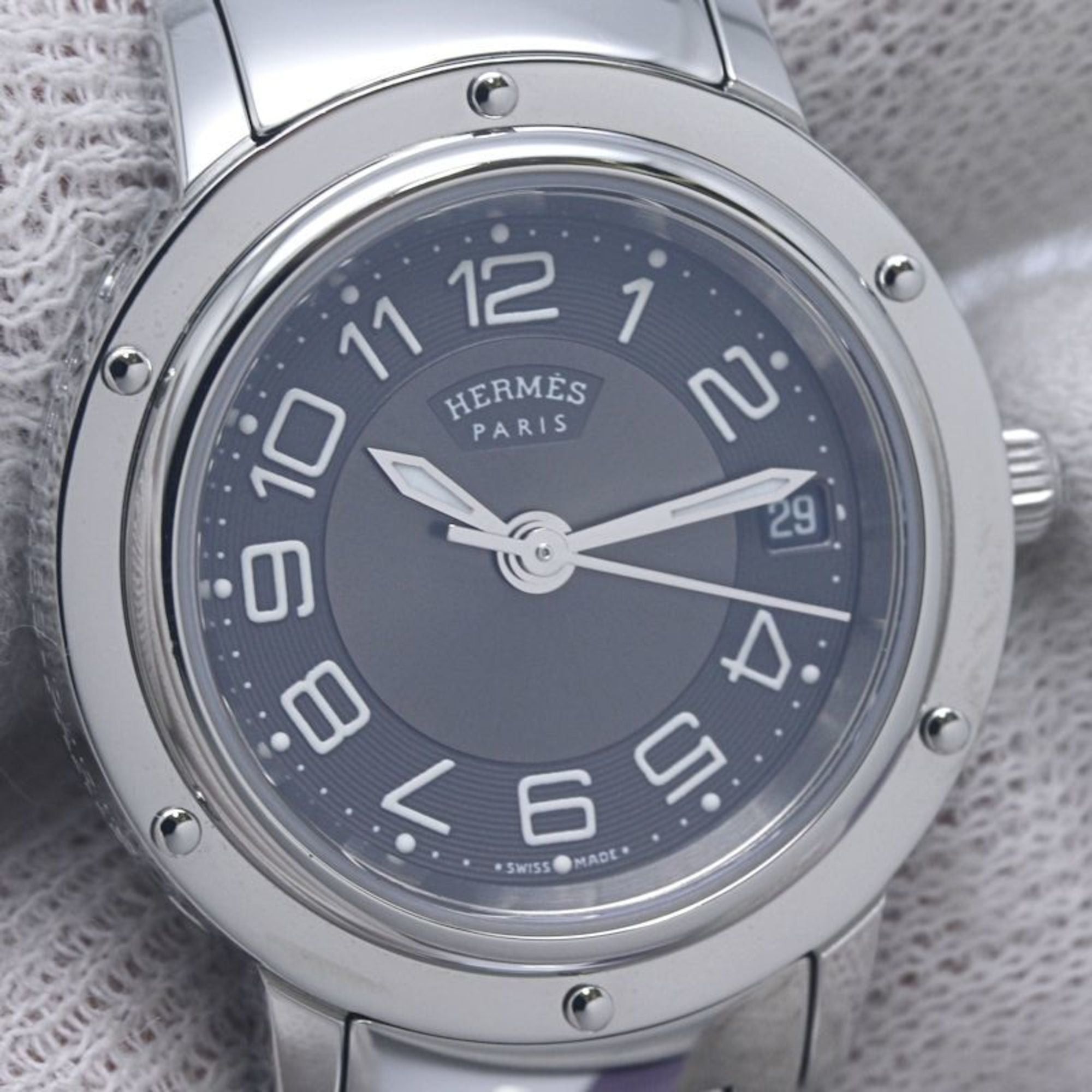 Hermes HERMES Clipper Classic CP1.210.230 4969 Women's Watch, Stainless Steel, 130489 Size ONE SIZE - 6 Thumbnail