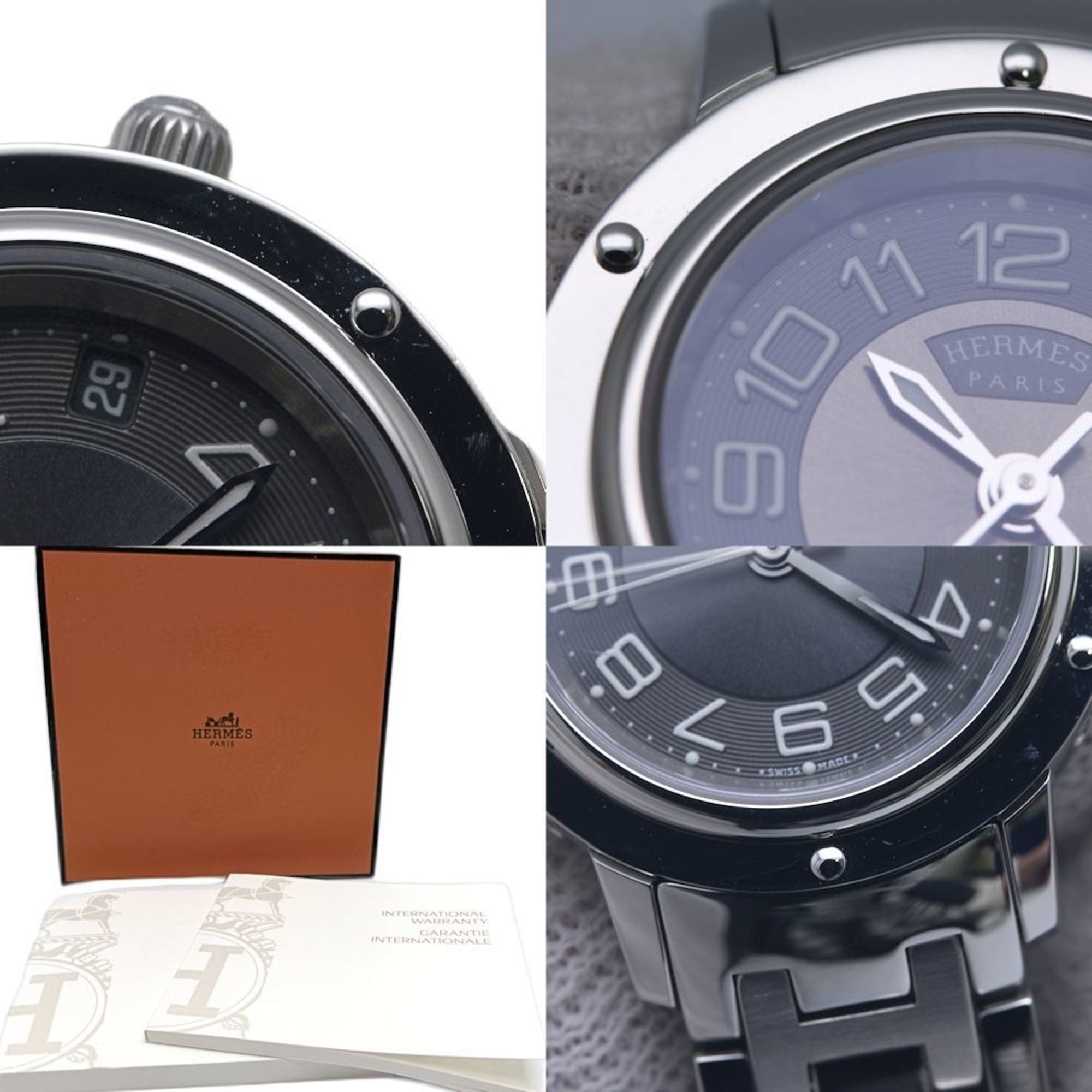 Hermes HERMES Clipper Classic CP1.210.230 4969 Women's Watch, Stainless Steel, 130489 Size ONE SIZE - 10 Thumbnail