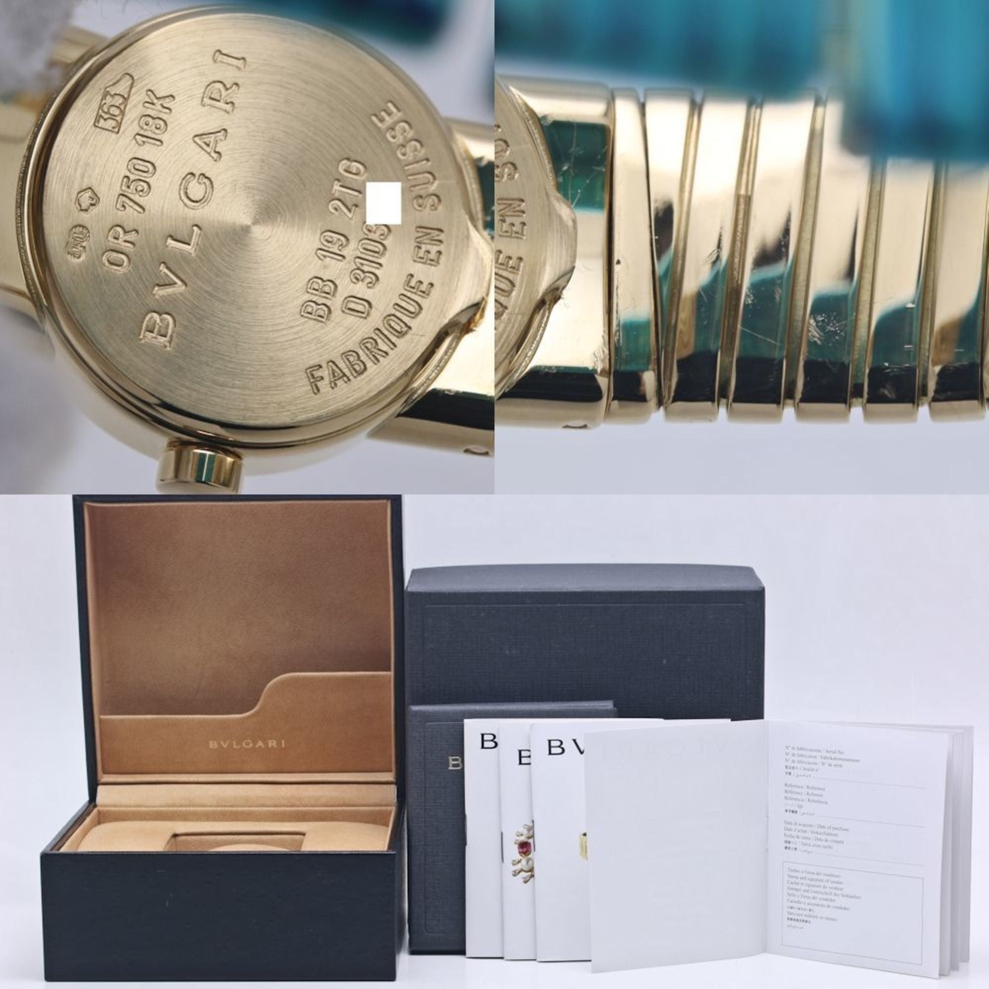 Bvlgari BVLGARI Tubogas 12P Diamond Watch BB192TY 12 BB192TG Women's 18KYG 40263 Size ONE SIZE - 10 Thumbnail