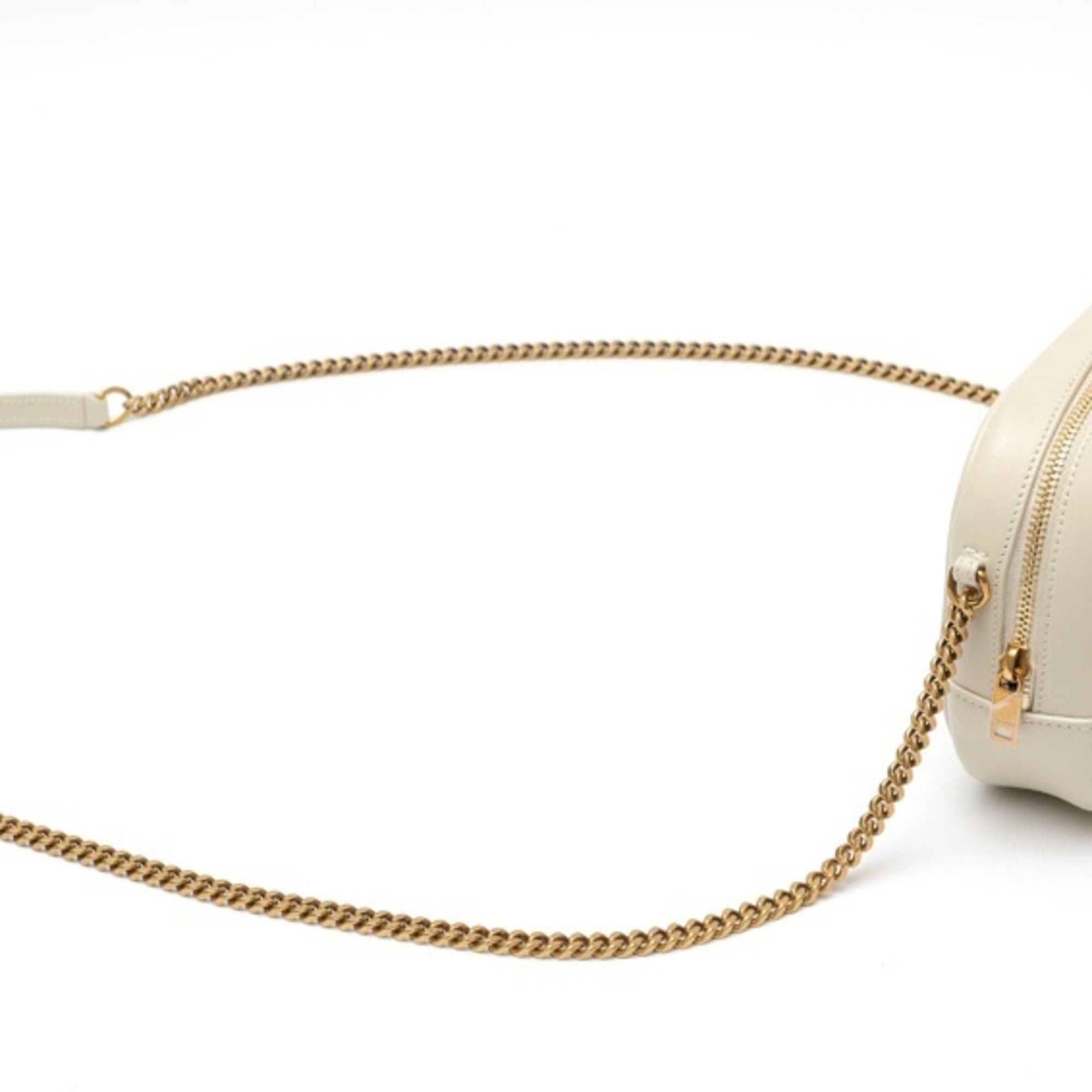 Saint Laurent Paris Saint Laurent Lou Chain Shoulder Bag 748849 Quilted Leather Ivory S-160082 Size ONE SIZE - 2 Thumbnail