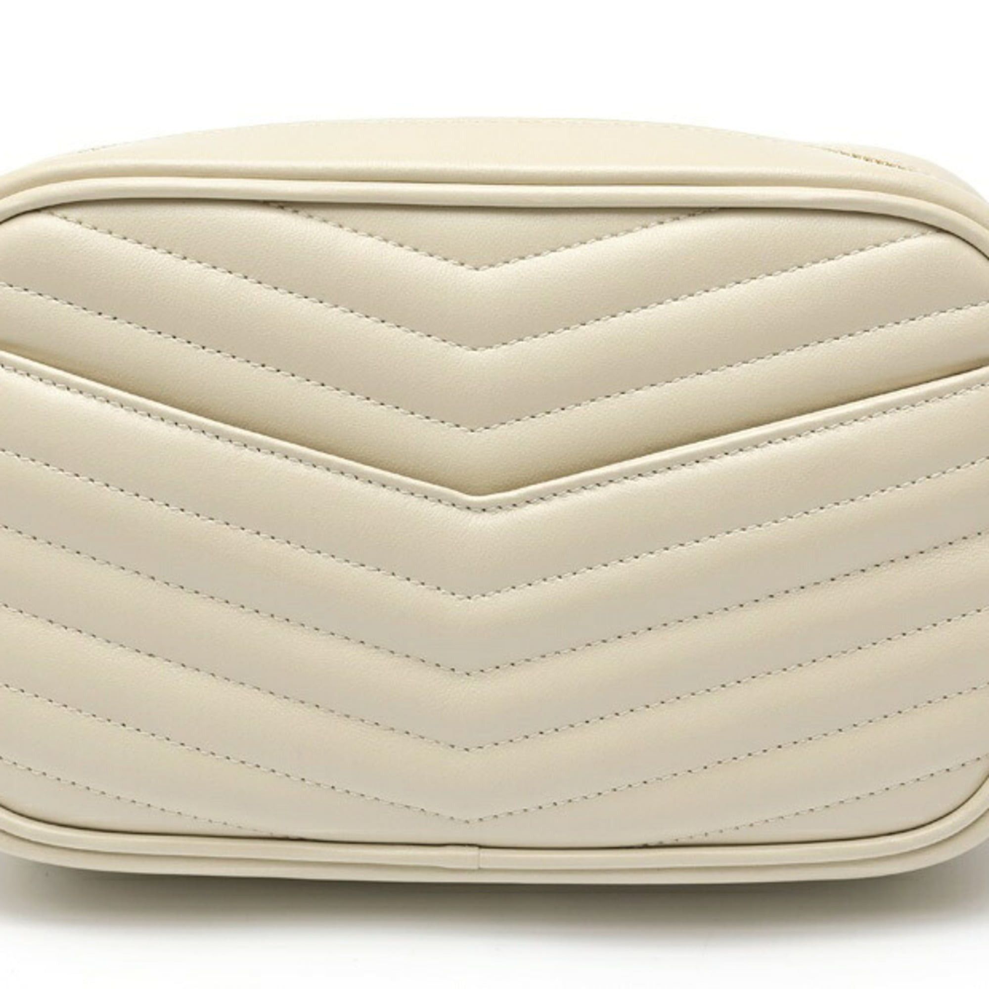 Saint Laurent Paris Saint Laurent Lou Chain Shoulder Bag 748849 Quilted Leather Ivory S-160082 Size ONE SIZE - 3 Thumbnail
