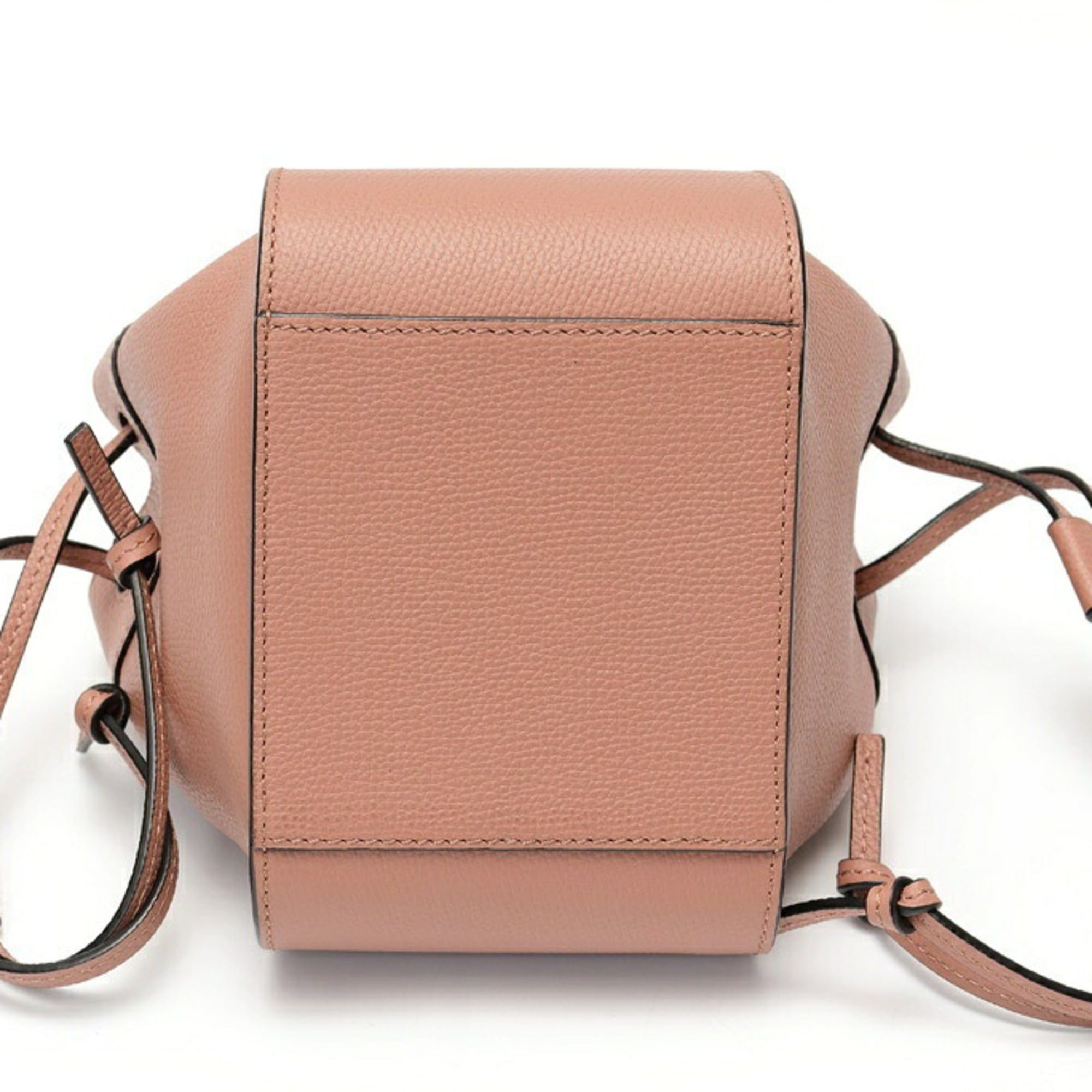 Loewe LOEWE Hammock Drawstring Bag Mini A538V07X10 in Pink Beige Calfskin Size ONE SIZE - 4 Thumbnail
