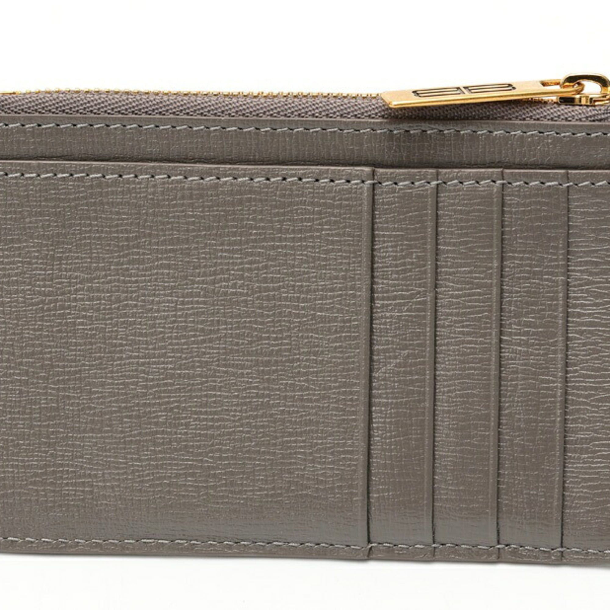 Balenciaga Balenciaga BB Coin Card Holder Case 674852 Leather Gray S-159725 Size ONE SIZE - 2 Thumbnail