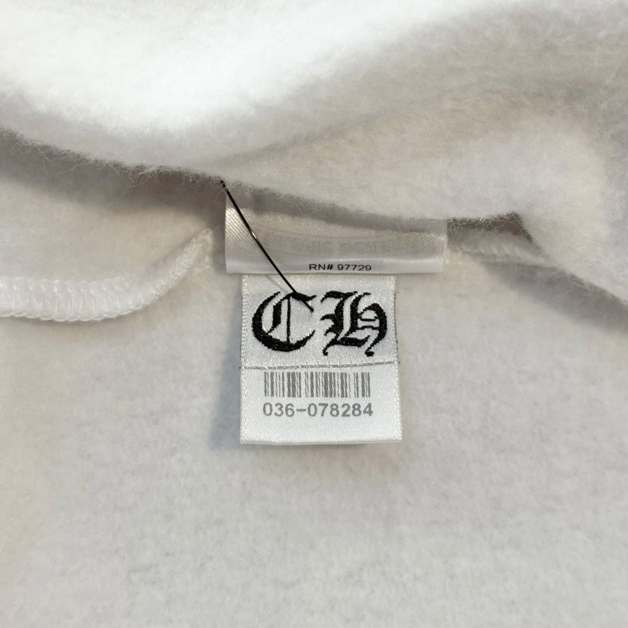 Vertical Logo Hooded Sweatshirt White Black