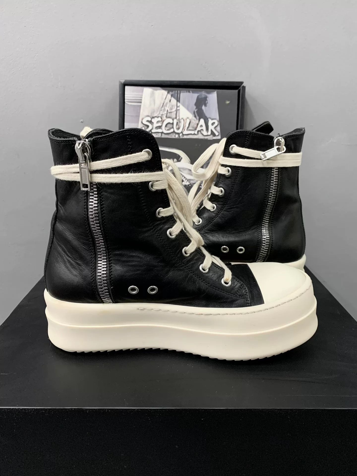 Rick Owens rick owens thick platform high-top sneakers Size US 9 / EU 42 - 5 Thumbnail
