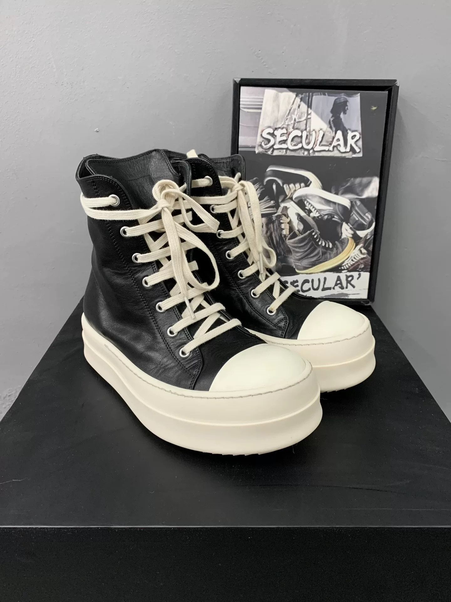Rick Owens rick owens thick platform high-top sneakers Size US 9 / EU 42 - 2 Thumbnail
