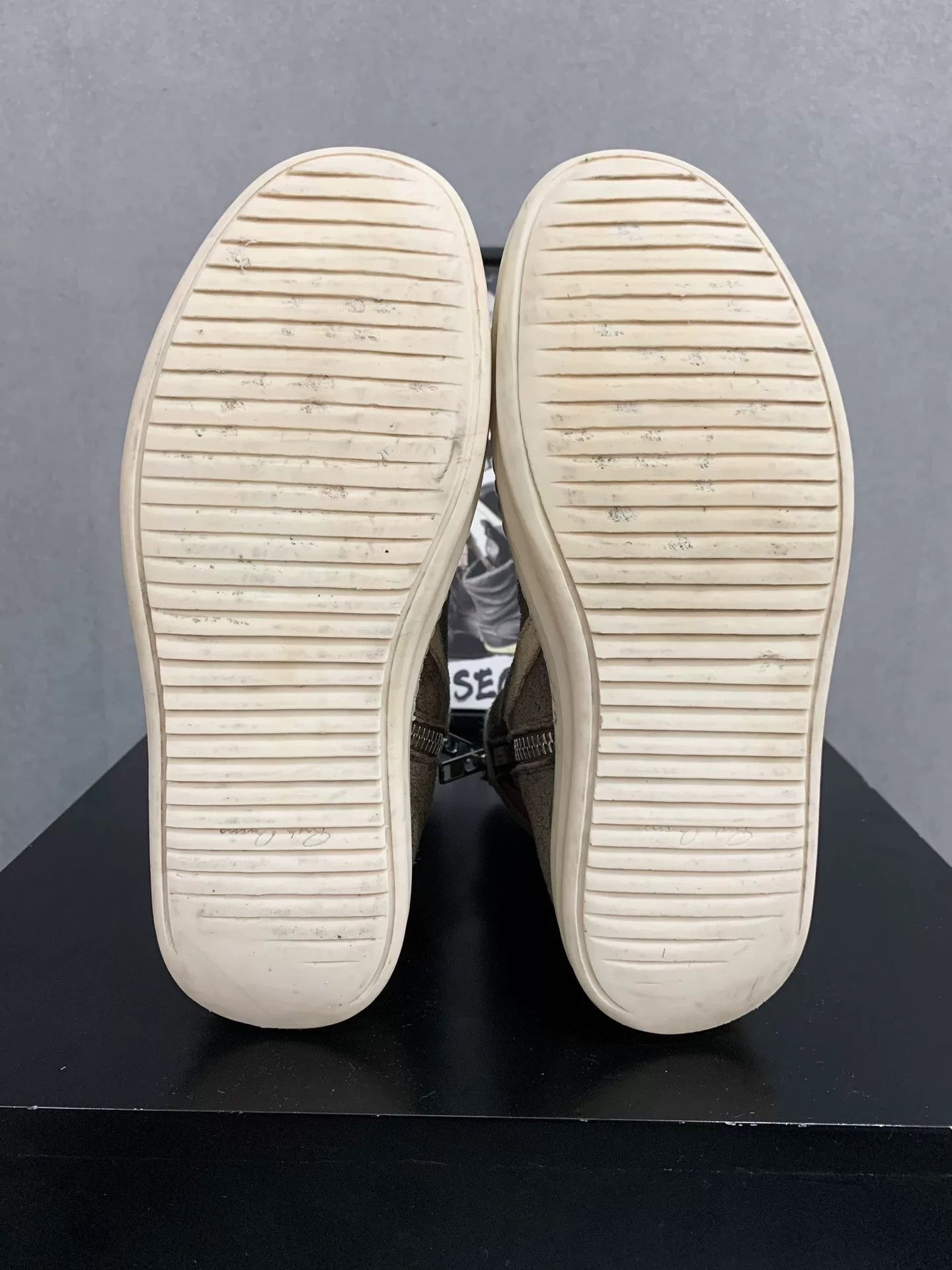 Rick Owens rick owens gray suede high-top sneakers Size US 9 / EU 42 - 8 Thumbnail
