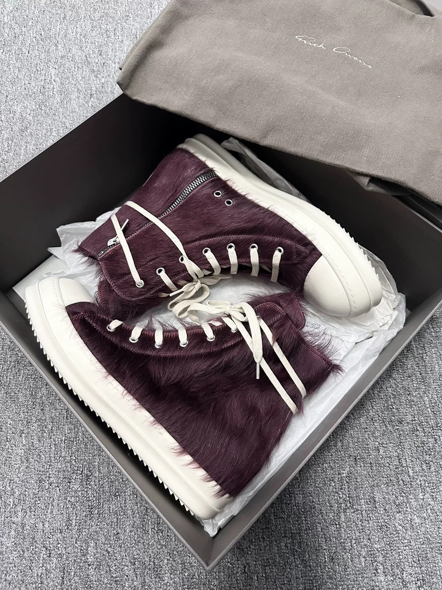 Rick Owens rick owens purple high-top sneakers Size US 6 / IT 36 - 3 Thumbnail