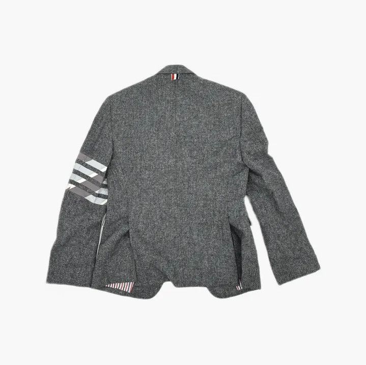 Thom Browne Thom Browne Gray Color-Block Wool Blazer Size US S / EU 44-46 / 1 - 3 Thumbnail