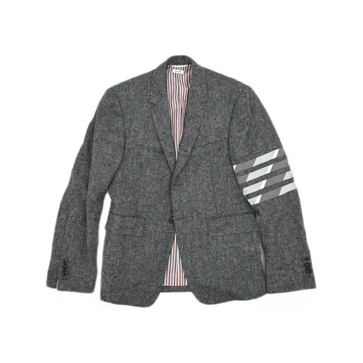 Thom Browne Thom Browne Gray Color-Block Wool Blazer Size US S / EU 44-46 / 1 - 2 Thumbnail