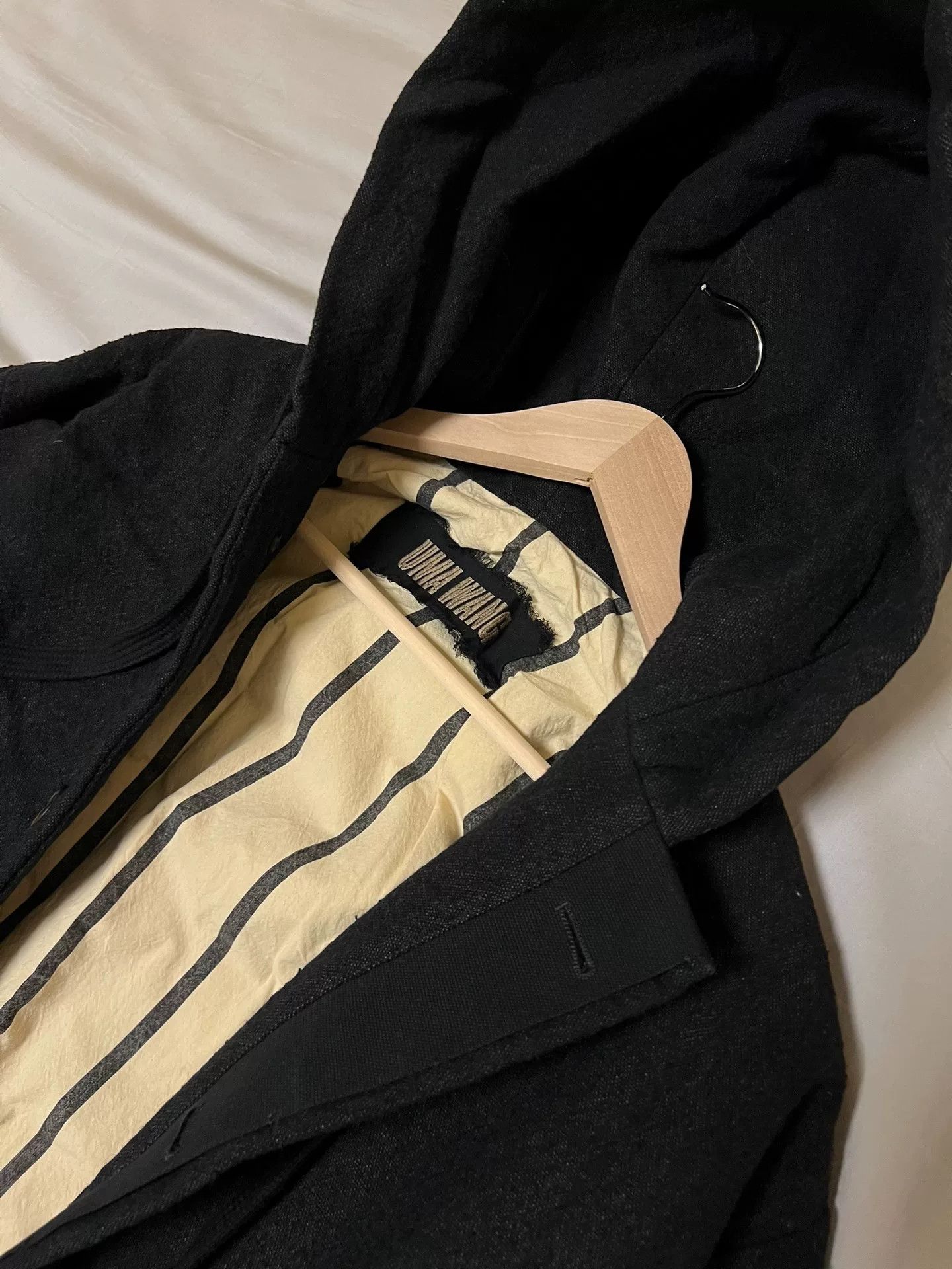 Uma Wang UMA WANG Striped Wool Coat for Men Size US S / EU 44-46 / 1 - 2 Thumbnail