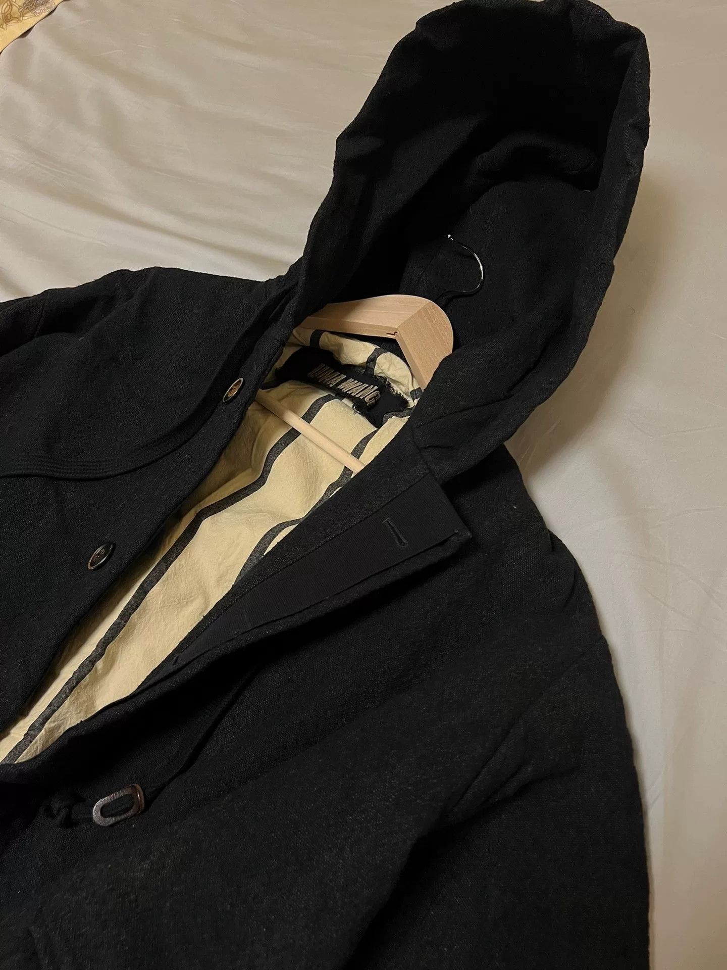Uma Wang UMA WANG Striped Wool Coat for Men Size US S / EU 44-46 / 1 - 3 Thumbnail