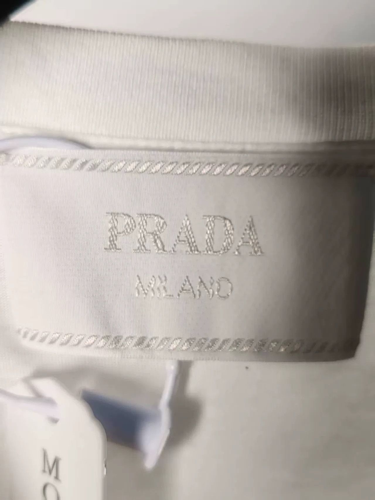 Prada Authentic Prada Triangle Logo T-Shirt Size US M / EU 48-50 / 2 - 3 Thumbnail