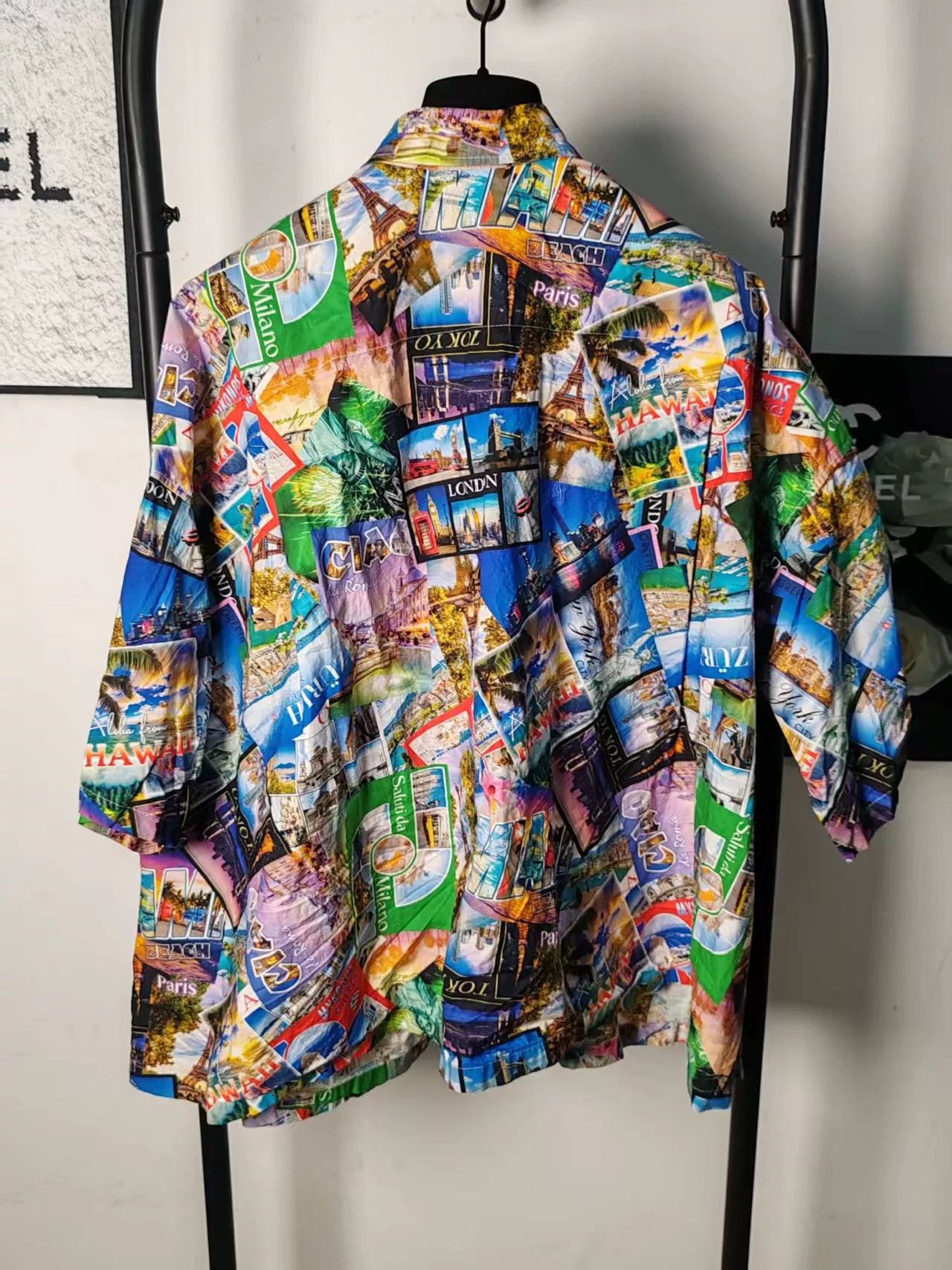 Balenciaga Balenciaga Colorful Short Sleeve Shirt Size US M / EU 48-50 / 2 - 2 Thumbnail
