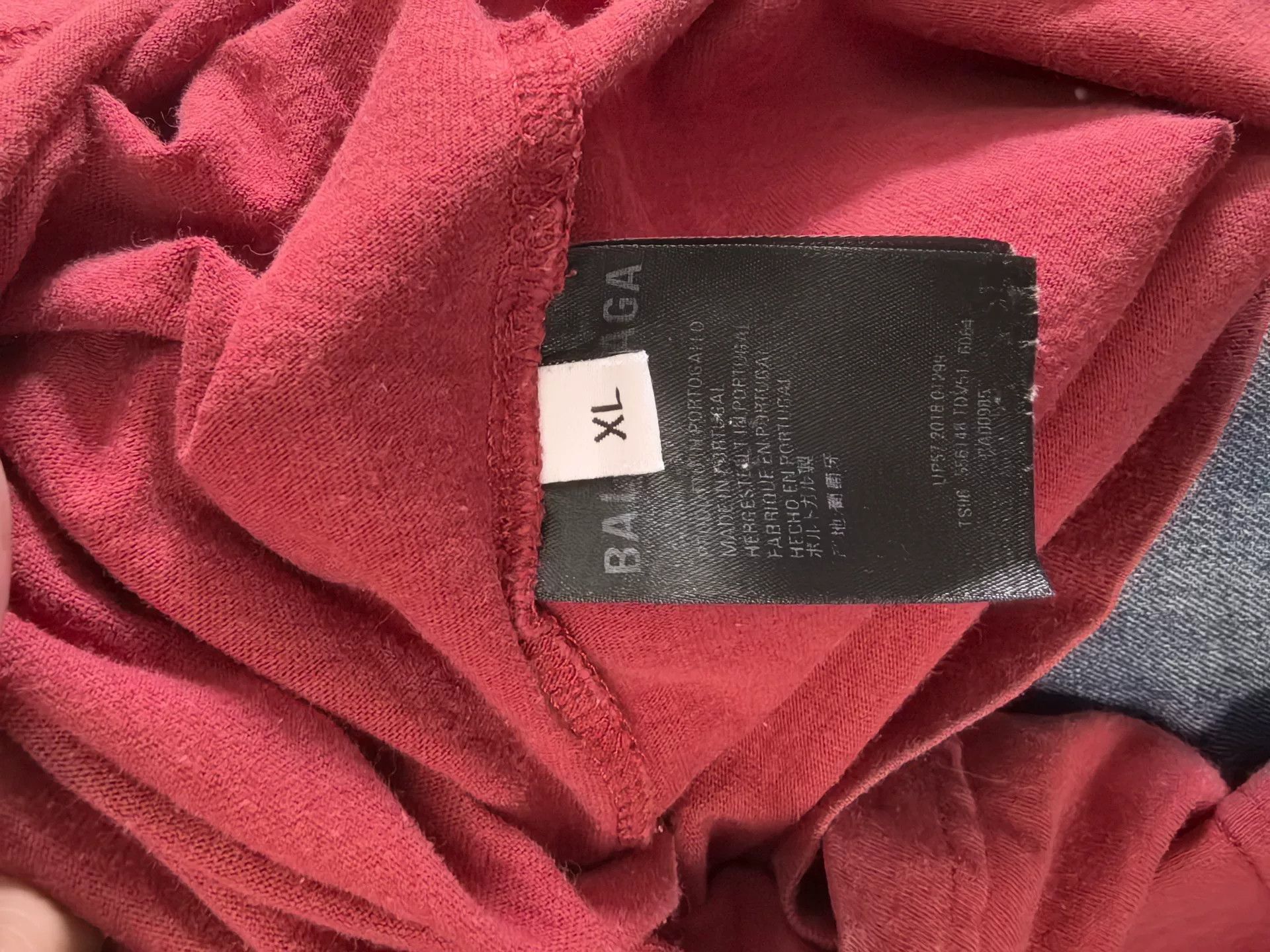 Balenciaga Balenciaga Red Short Sleeve T-shirt Size US M / EU 48-50 / 2 - 3 Thumbnail