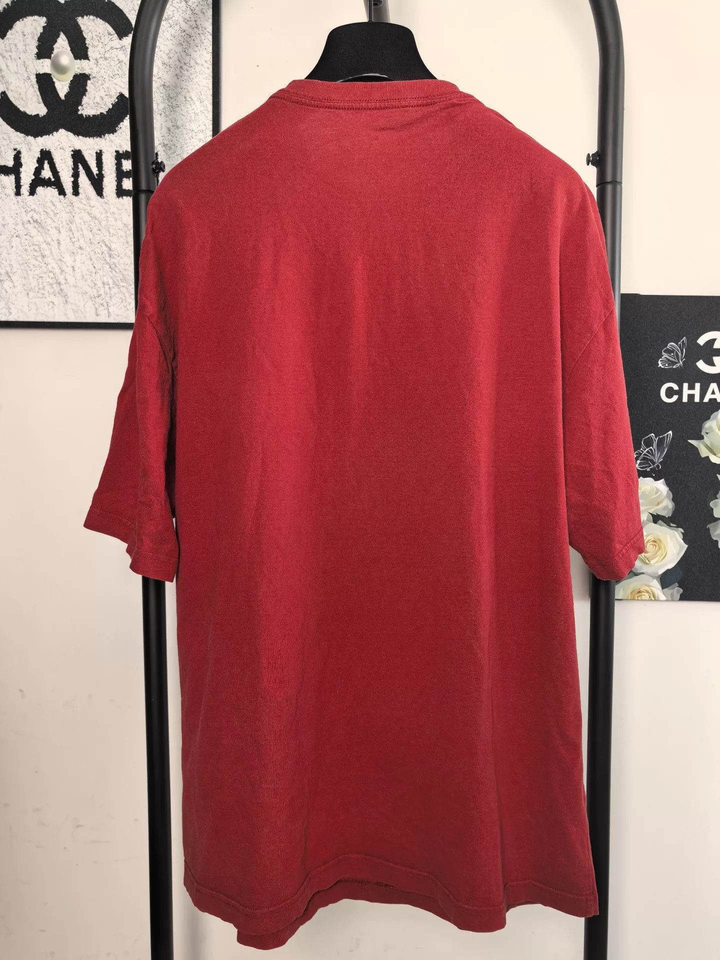 Balenciaga Balenciaga Red Short Sleeve T-shirt Size US M / EU 48-50 / 2 - 2 Thumbnail