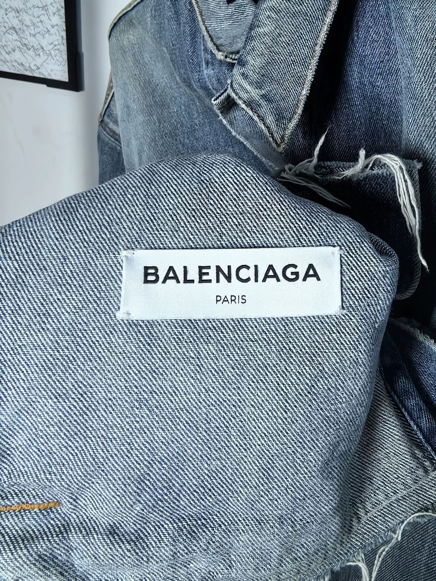 Balenciaga Balenciaga Logo Denim Jacket Size US M / EU 48-50 / 2 - 3 Thumbnail