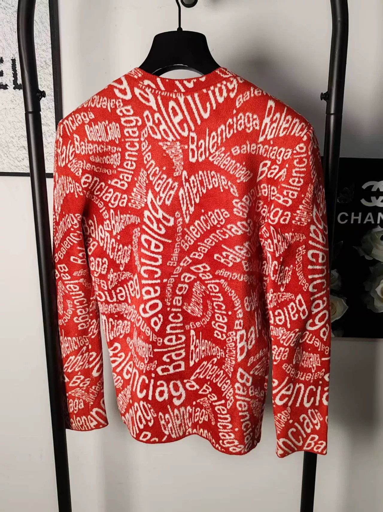 Balenciaga Balenciaga Allover Print Sweater Size US M / EU 48-50 / 2 - 2 Thumbnail