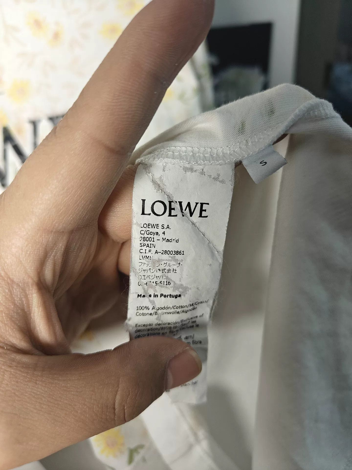 Loewe Loewe Embroidered Logo Short Sleeve T-Shirt Size US M / EU 48-50 / 2 - 3 Thumbnail
