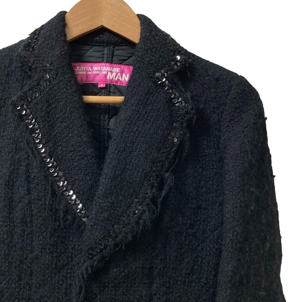 Junya Watanabe Junya Watanabe Comme des Garçons JUNYA WATANABE MAN PINK Tweed Jacket Textile Outerwear UP-J024 DUTY FREE for USA Size ONE SIZE - 2 Thumbnail