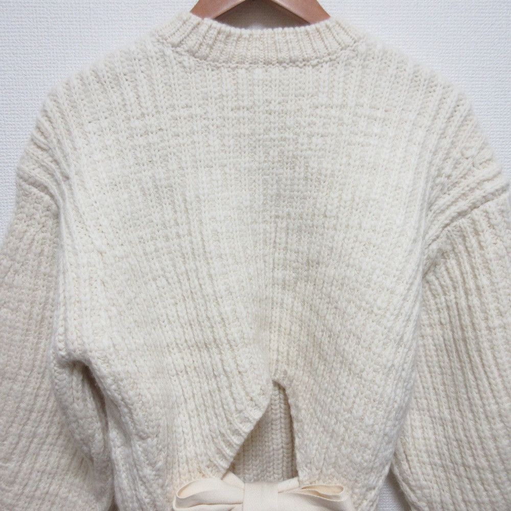 Other Other 3.1 Phillip Lim Back Ribbon Chunky Knit Sweater Textile Tops DUTY FREE for USA Size ONE SIZE - 4 Thumbnail